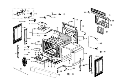 Part Location Diagram of DG31-00014D Samsung MOTOR AC CONVECTION;30