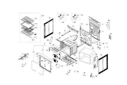 Part Location Diagram of DE60-10189A Samsung Range Machine Screw