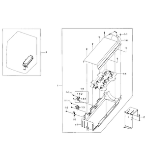 Duct Heater Diagram and Parts List for DV331AER XAA-0002 Samsung Dryer