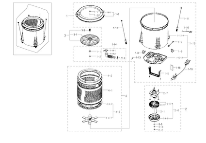 Part Location Diagram of DC93-00312E Samsung Assembly WIRE HARNESS;HUDSON