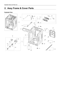 Part Location Diagram of DC93-00819E Samsung Main Wire Harness Assembly