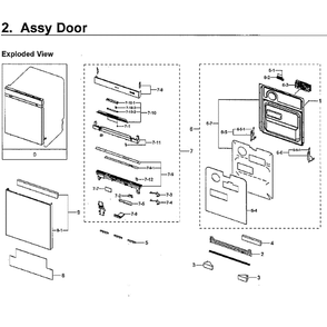 Part Location Diagram of DD67-00104B Samsung Toe Kick Plate