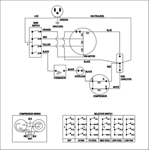 Wiring Information Diagram and Parts List for AW0700 XAA Samsung Air Conditioner