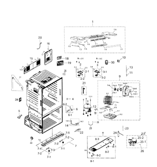 Part Location Diagram of DA62-03601A Samsung PIPE-CONNECT SUCTION;AW-