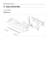 Control Box Assembly Diagram and Parts List for NE63A6311SS AA-00 Samsung Range