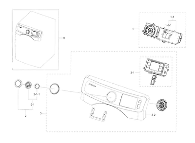 Part Location Diagram of DC64-03114A Samsung Inlay Panel