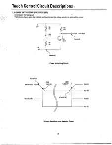 Touch Control Circuit Descriptions Page 2 Diagram and Parts List for MW3580T XAA Samsung Microwave