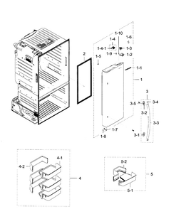Fridge Door R Diagram and Parts List for RF28HFEDBSR AA-0007 Samsung Refrigerator