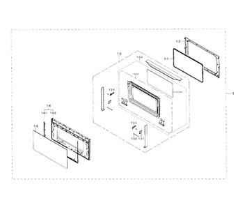 Part Location Diagram of DE64-02674B Samsung Screen