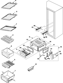 Part Location Diagram of DA64-01196B Samsung BUTTON-CONVERTIBLE B;USP