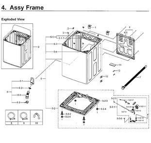 Part Location Diagram of DC61-03164A Samsung FRAME-PLATE(U);ORCA,GI-S