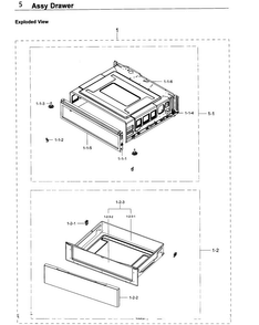 Part Location Diagram of DG90-00035G Samsung Assembly DRAWER MAIN;NE59K33