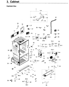 Part Location Diagram of DA63-06382B Samsung Fixer cover