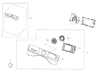 Part Location Diagram of DC64-03069A Samsung Window