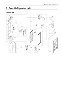Part Location Diagram of DA82-02920A Samsung Packing Door Assembly