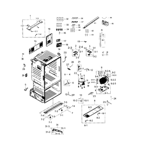 Part Location Diagram of DA82-02714A Samsung Ice Maker Kit