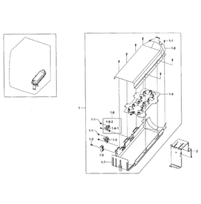 Heater Assy Diagram and Parts List for DV405ETPASU AA-0000 Samsung Dryer