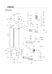 Cabinet Diagram and Parts List for RH30H9500SR AA-03 Samsung Refrigerator