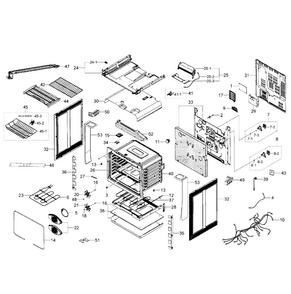 Part Location Diagram of DG61-00164A Samsung Bracket shield
