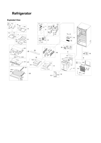 Refrigerator Parts Diagram and Parts List for RF28R6201SR AA-51 Samsung Refrigerator