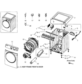 Part Location Diagram of DC97-15714A Samsung Plate