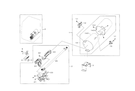 Duct & Burner Diagram and Parts List for DV331AGR XAA-0002 Samsung Dryer