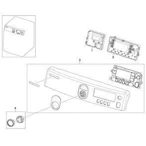 Control Panel Diagram and Parts List for DV448AGW XAA-02 Samsung Dryer