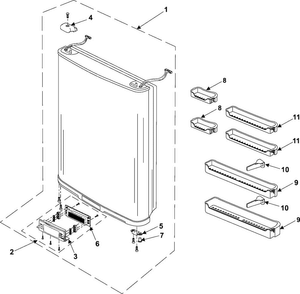 Refrigerator Door Diagram and Parts List for RB195BSSB XAA Samsung Refrigerator