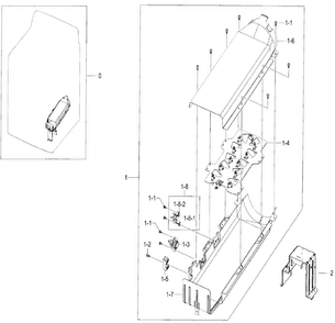 Part Location Diagram of DC67-00457A Samsung Duct