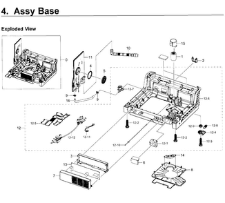 Base Diagram and Parts List for DW80K7050UG AA-0000 Samsung Dishwasher