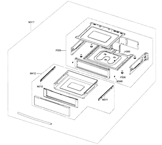 Part Location Diagram of DG94-00210A Samsung Assembly DRAWER;FTQ387**,STS