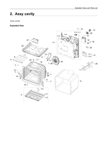 Part Location Diagram of DG94-03527D Samsung Assy cavity-coating