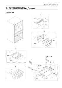Part Location Diagram of DA97-17580B Samsung Rail Assembly (Lower/Right)