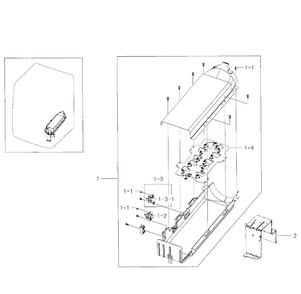 Duct Heater Diagram and Parts List for DV331AER XAA-0000 Samsung Dryer
