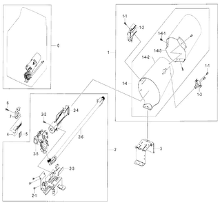 Duct & Burner Diagram and Parts List for DV48J7770GP A2-0000 Samsung Dryer