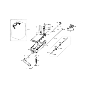 Housing-Drawer Diagram and Parts List for WF448AAP XAA-05 Samsung Washer