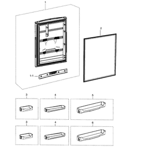 Part Location Diagram of DA97-11778C Samsung Control Cover Assembly Front