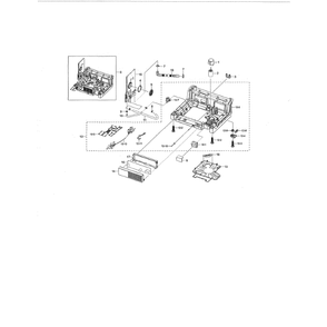 Base Assembly Diagram and Parts List for DW80K5050US AA-02 Samsung Dishwasher
