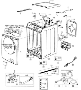 Part Location Diagram of DC97-08632D Samsung Assembly GUIDE WIRE;PURPLE-P