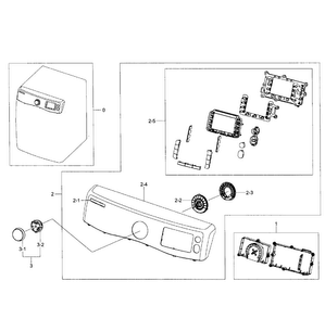 Part Location Diagram of DC97-16023F Samsung Assembly BUTTON;GRACE(S) DRY