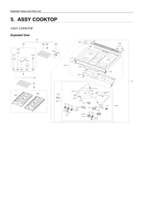 Part Location Diagram of DG98-02112A Samsung Grate Assembly