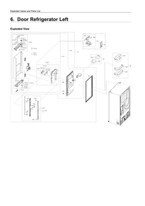Part Location Diagram of DA97-13883Z Samsung Assy cap door-ref up left