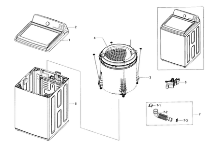 Part Location Diagram of DC67-00784A Samsung Cap