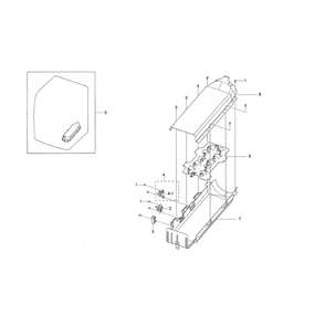 Duct Heater Diagram and Parts List for DVE45N5300V A3-00 Samsung Dryer
