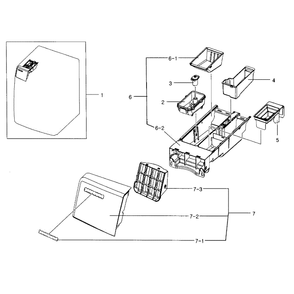 Drawer Assembly Diagram and Parts List for WF331ANW XAA-04 Samsung Washer