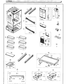 Fridge Diagram and Parts List for RF26HFENDSR AA-0003 Samsung Refrigerator