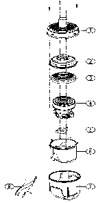 Motor assy Diagram and Parts List for 40139035  Samsung Upright Vacuum