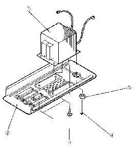 Base Plate Diagram and Parts List for 4018934980  Kenmore Microwave