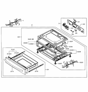 Drawer Assy Diagram and Parts List for FX710BGS XAA-00 Samsung Range