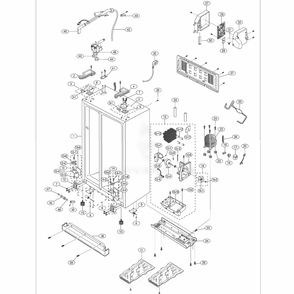 Cabinet Diagram and Parts List for RS2577SL  Samsung Refrigerator